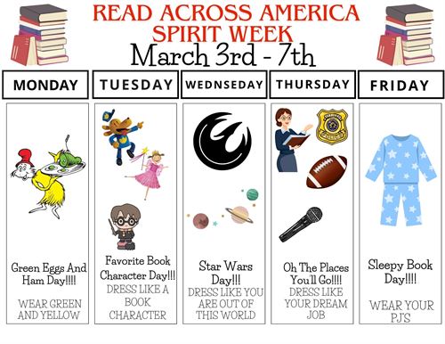 Read Across America Dress Up Days